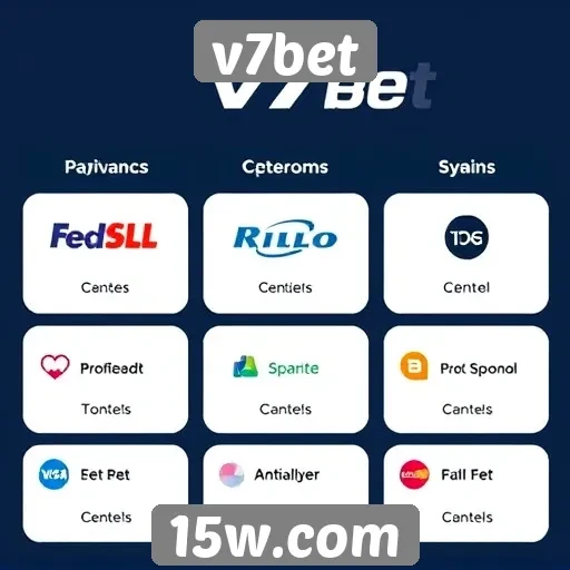 Métodos de pagamento aceitos no site v7bet